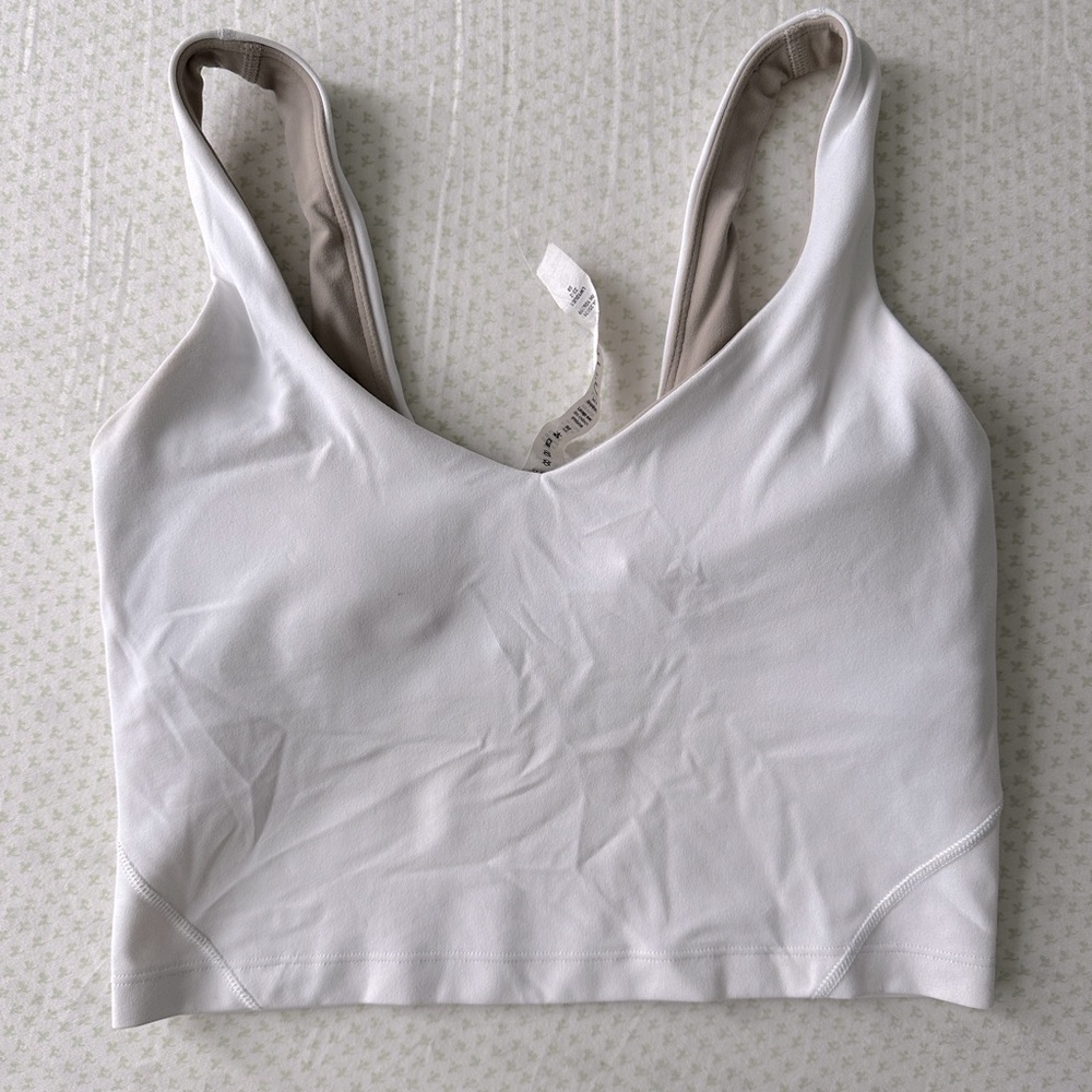 White Lululemon align tank top